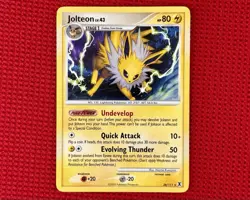 Pokemon TCG Jolteon 26/111 Rising Rivals Non-Holo Rare Card NM - Image 1