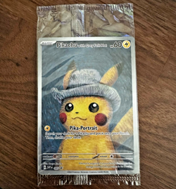 SEALED Pikachu With Grey Felt Hat Van Gogh Promo Pokemon Card - Image 1