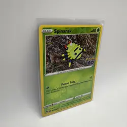 Spinarak Unpeeled Pokemon Go Ditto Reverse Holo Pokemon TCG 006/078 Common - Image 2