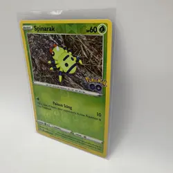 Spinarak Unpeeled Pokemon Go Ditto Reverse Holo Pokemon TCG 006/078 Common - Image 3