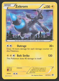 Zekrom #51 Legendary Treasures Pokemon Card - Image 1