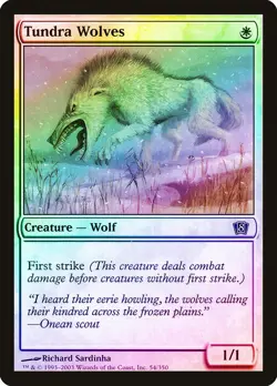 Tundra Wolves FOIL 8th Edition NM White Common MAGIC GATHERING CARD ABUGames - Image 1