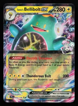 Iono's Bellibolt ex 053/159 Holo Journey Together Pokemon Card - Image 1
