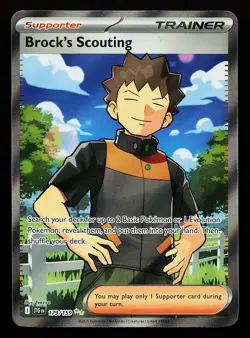 Brock's Scouting 179/159 Ultra Rare Journey Together Pokemon Card - Image 1