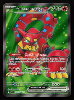 Volcanion ex 171/159 Ultra Rare Journey Together Pokemon Card - Image 1