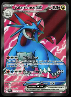 Salamence ex 177/159 Ultra Rare Journey Together Pokemon Card - Image 1