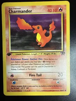 Charmander 50/82 Common 1st Edition Team Rocket Pokemon Card - Image 1
