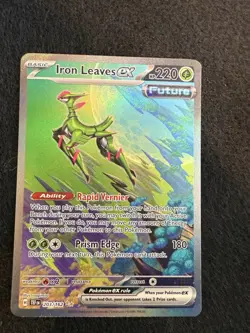 Pokemon TCG Iron Leaves EX 203/162 Temporal Forces Special Illustration Card - Image 2