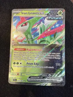 Pokemon TCG Iron Leaves EX 203/162 Temporal Forces Special Illustration Card - Image 3