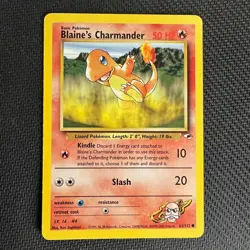 BLAINE'S CHARMANDER - 61/132 - GYM HEROES - POKEMON CARD - NM Vintage Vtg WOTC - Image 1