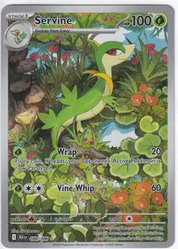 Pokemon Card Servine AR 088/086 SV11B Black Bolt Japanese Art Rare Near Mint - Image 1