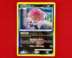Spiritomb 32/99 Crosshatch Reverse Holo Pokemon League Promo Card NM - Image 1