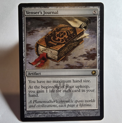 Wizards MTG Venser's Journal - Scars of Mirrodin - Rare Artifact Regular 2010 - Image 1
