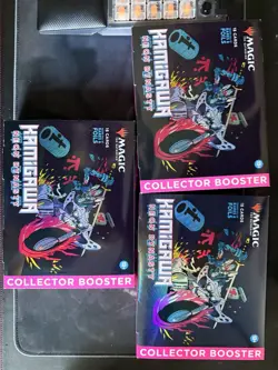 3x Magic The Gathering - Kamigawa: Neon Dynasty - Collector Booster Packs NEW - Image 1