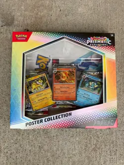 POKEMON TCG PRISMATIC EVOLUTION POSTER COLLECTION NEW FACTORY SEALED 1 BOX - Image 2
