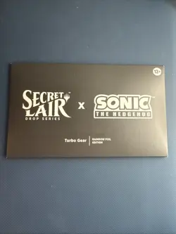 MTG Secret Lair x Sonic the Hedgehog: Turbo Gear (Rainbow Foil) New Sealed - Image 1