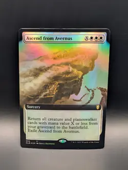 MTG - Ascend from Avernus - FOIL EXTENDED ART - Sorcery - CLB #554 - Rare - Image 1