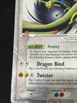 Pokemon Card Rayquaza EX 039 Holo Foil Black Star Promo HP - Image 5