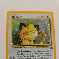 Pokemon Meowth 10 Promo Holo Promo Basic 50 HP Card English - Image 2