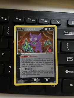 Pokemon 2006 Sableye 10/100 EX Crystal Guardians Regular Basic 60 HP Disable - Image 1