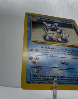 Pokemon Wartortle [W Stamped] 63/130 Wizards Of The Coast Promo LP - Image 4