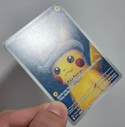 Pikachu with Grey Felt Hat Near Mint+ Van Gogh Promo NM 085 Pokemon 2023 - Image 4