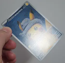 Pikachu with Grey Felt Hat Near Mint+ Van Gogh Promo NM 085 Pokemon 2023 - Image 5