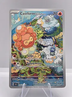 Castform Sunny Form 195/191 Illustration Rare Surging Sparks Pokemon NM - Image 1