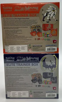Lot of (2) Pokemon TCG Sun & Moon Base Elite Trainer Box ARTSET SEALED ETB - Image 2
