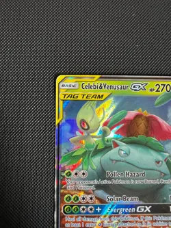 Celebi & Venusaur GX 1/181 Pokemon - Team Up Ultra Rare TAG TEAM English Holo - Image 4