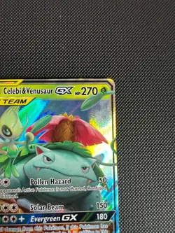 Celebi & Venusaur GX 1/181 Pokemon - Team Up Ultra Rare TAG TEAM English Holo - Image 5