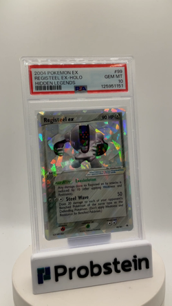2004 Pokemon Ex Hidden Legends #99 Registeel Ex Holo PSA 10 GEM MINT - Image 2