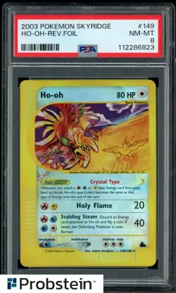 2003 Pokemon Skyridge #149 Ho-oh Reverse Foil PSA 8 NM-MT - Image 1