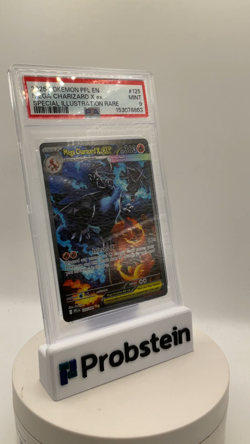 2025 POKEMON PFL EN-PHANTASMAL FLAMES #125 MEGA CHARIZARD X EX PSA 9 MINT - Image 2