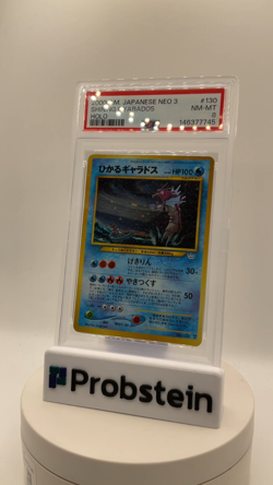 2000 Pokemon Japanese Neo 3 #130 Shining Gyarados Holo PSA 8 NM-MT - Image 2