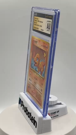 Yukina Suzuki Signed Sketched 1996 Pokemon JPN Charmander Base CGC Auth AUTO 10 - Image 2
