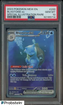 2023 Pokemon MEW EN Special Illustration Rare #200 Blastoise ex PSA 10 GEM MINT - Image 1