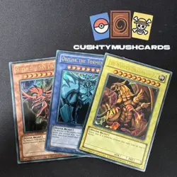YUGIOH GOD SET ULTRA RARE RA SLIFER OBELISK YGLD LIMITED EDITION - Image 1