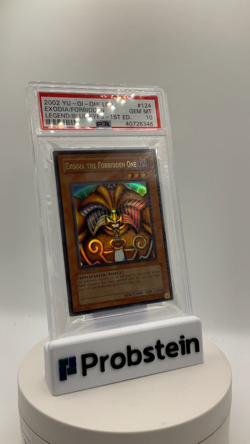 2002 YU-GI-OH! LOB-LGND/BL EY WHT DRGN #124 EXODIA FORBIDDEN ONE 1ST ED PSA 10 - Image 2