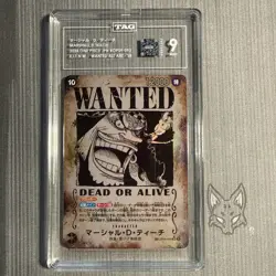 One Piece - TAG 9 - Marshall.D.Teach OP09-093 Wanted Poster Japanese (US Seller - Image 1