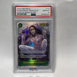 One Piece Donquixote Rosinante OP04-119 Kingdoms of Intrigue Alt Art Foil PSA 10 - Image 1