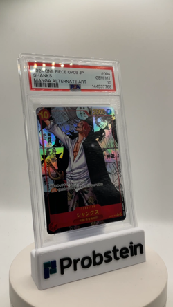 2024 One Piece OP09 Japanese Manga Alternate Art #004 Shanks PSA 10 GEM MINT - Image 2