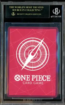 2025 BVB X ONE PIECE MATCH DAY PROMOS #003 MONKEY D. LUFFY BGS 10 BLACK LABEL - Image 3