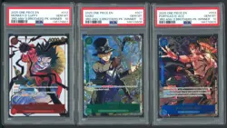 2025 One Piece 3rd Anv 3 Brthrs Winner Sabo Luffy Ace Sequential Set (3) PSA 10 - Image 1