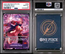 2025 ONE PIECE OP12-LEGACY OF THE MASTER ALTERNATE ART VINSMOKE REIJU PSA 10 - Image 2