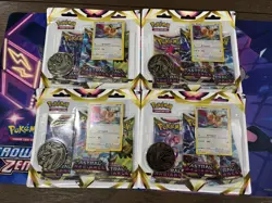 Pokemon 3-Pack Blisters Lot of 4 Eevee Promo Astral Radiance Sealed 12 Packs - Image 1