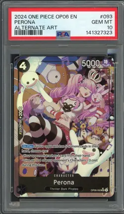 PSA 10 Perona (Alt Art) Wings of the Captain OP06-093 EN One Piece B10 - Image 1