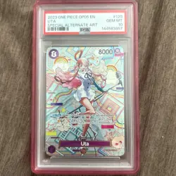 Uta (SP) OP02-120 PSA 10 - One Piece OP05 Awakening of the New Era Foil English - Image 1