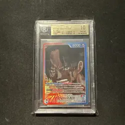 2025 One Piece Op13-002 Ace Alt Art Leader Carrying On His Will BGS 10 English - Image 1