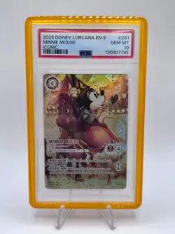 2025 DISNEY LORCANA EN 9-FABLED ICONIC MINNIE MOUSE SWEETHEART PRINCESS PSA 10 - Image 1